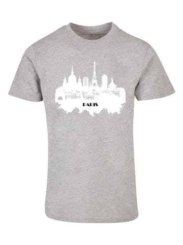 F4NT4STIC T-Shirt PARIS SKYLINE TEE in grau meliert