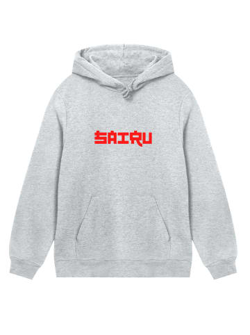 F4NT4STIC Hoodie Koi Fish Japan Streetstyle in grau meliert