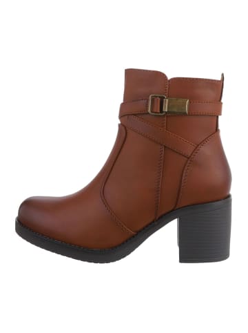 Ital-Design Stiefelette in Camel