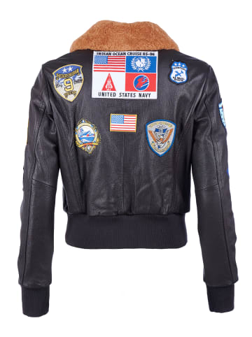 TOP GUN Lederblouson TG20212520 in braun