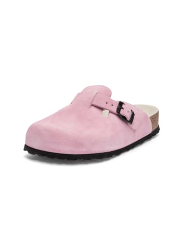 VITAFORM Veloursleder Clogs in rosa