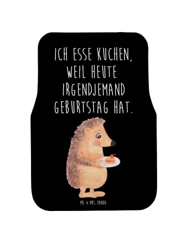 Mr. & Mrs. Panda Fußmatte Auto Igel Kuchenstück mit Spruch in Schwarz