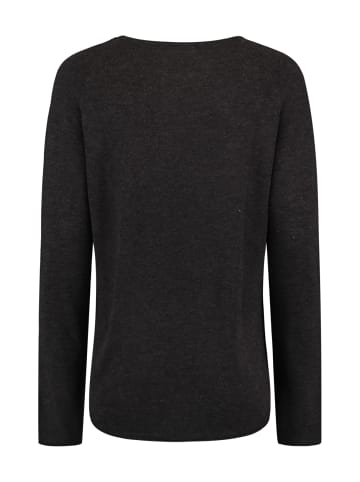 Hailys Weicher Feinstrick Pullover Leger Sweater in Schwarz