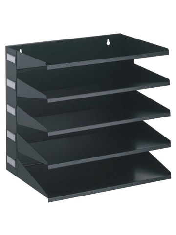 Durable Sortierreck Metall mit 5 Fächern HxBxT 330x360x250mm schwarz
