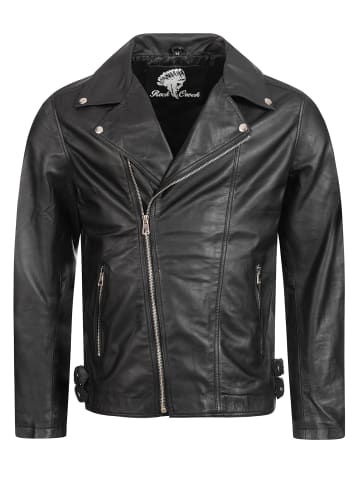 Rock Creek Lederjacke in Schwarz