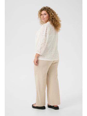 KAFFE curve Langarm-Bluse KCtenna Regular fit in Chalk