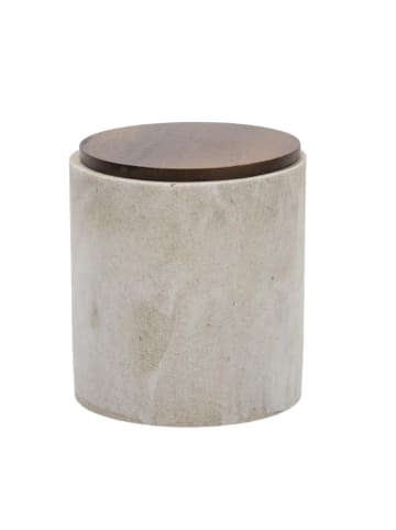 5five Simply Smart Wattebehälter COME in Beige, Ø 10 cm