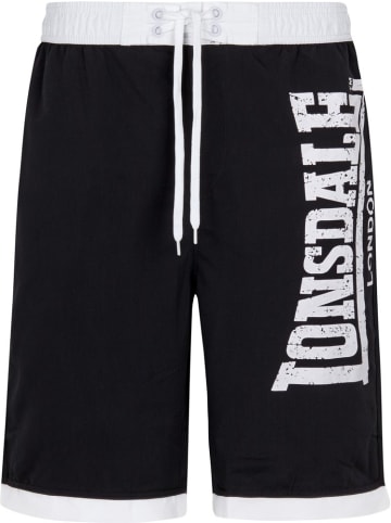 Lonsdale Short "Clennell" in Schwarz