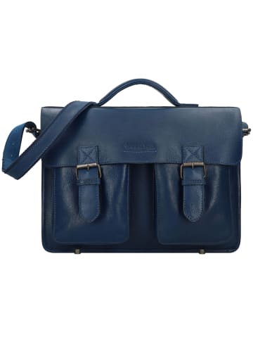 Greenland Nature Aktentasche Leder 40 cm navy