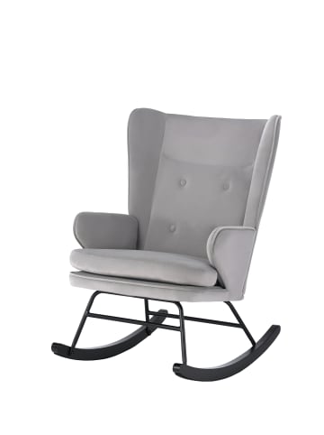 Kayoom Stuhl Schaukelstuhl Melorie in grau