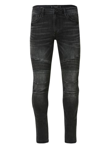 KOROSHI Biker skinny fit jeans. in SCHWARZER DENIM