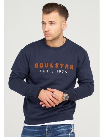 SOULSTAR Sweatshirt SYDNEY in Navy