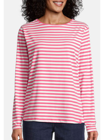 Salzhaut Rundkragen Langarmshirt für Damen in pink