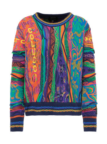 Carlo Colucci Rundhalspullover Clara in Navy