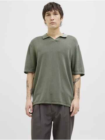 Jack & Jones Gestricktes Polo in Agave Green