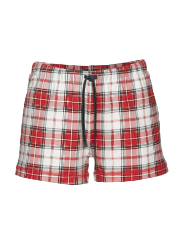 LASCANA Schlafshorts in rot