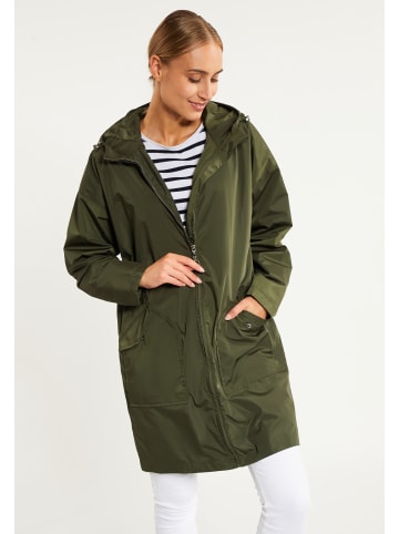 DreiMaster Damen Übergangsmantel - Recyceltes Material in Militäroliv