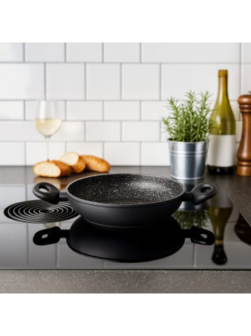 Stoneline Servierpfanne in Schwarz (Griff-abnehmbar)