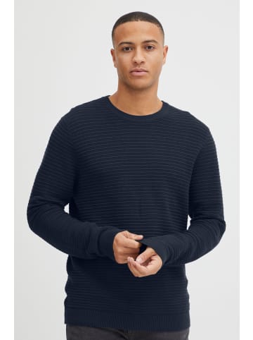 BLEND Strickpullover Pullover 20715005  Pullover mit Strukturstrick in Blau