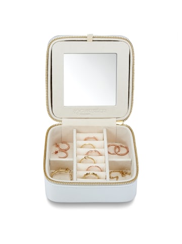 Glanzstücke München Reisetäschchen aus Kunstleder in weiß