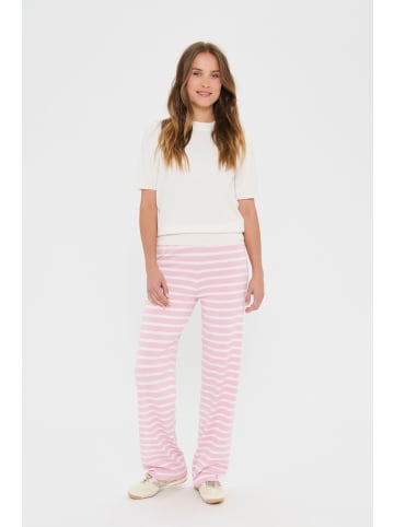 SAINT TROPEZ Casual Hose MilaSZ Gerade Passform in Pink Nectar/Ice Mel Stripe