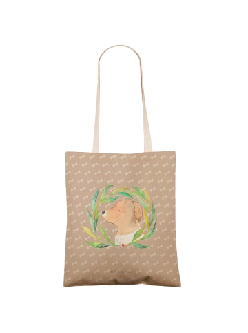 Mr. & Mrs. Panda Schultertasche Hund Blumen ohne Spruch in Hundeglück