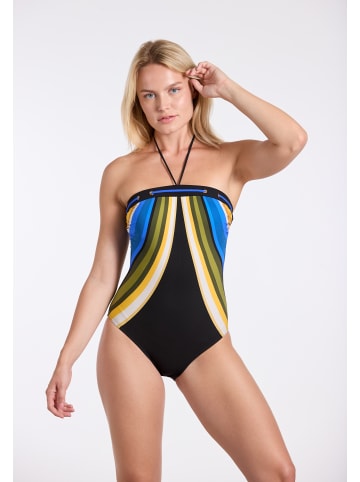 SUNFLAIR Badeanzug in schwarz/bunt
