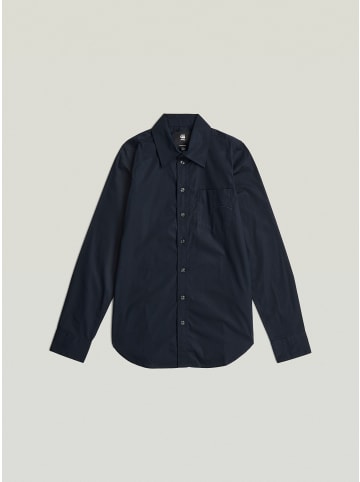 G-Star Raw Slim Poplin Long Sleeve Shirt mazarine blue