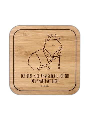 Mr. & Mrs. Panda Bierdeckel Capybara König mit Spruch in Transparent