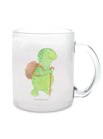 Mr. & Mrs. Panda Teetasse Schildkröte Wanderer ohne Spruch in Transparent
