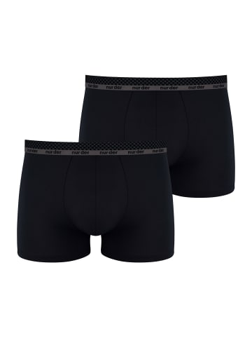 NUR DER Retro Pants Boxer Microfaser in Schwarz