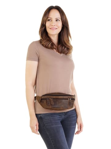 Bagan Gürteltasche echt Leder in braun