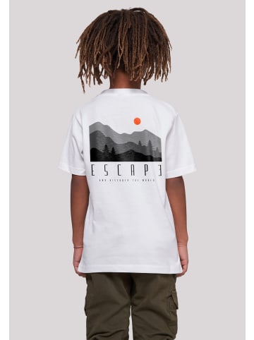 F4NT4STIC T-Shirt Escape Discover the World Forest Landscape in weiß