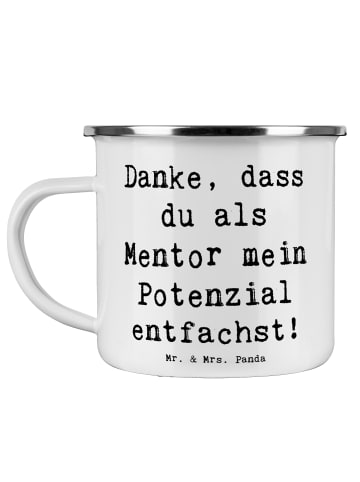 Mr. & Mrs. Panda Kaffeebecher Spruch Mentor Potenzial mit Spruch in Weiß