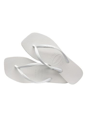 Havaianas Slim Square Zehensandalen zum Hineinschlüpfen Weiß