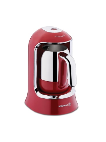 Korkmaz Kahvekolik Kaffeemaschine für türkischen Kaffee 400W für 1-4 Tassen in Rot