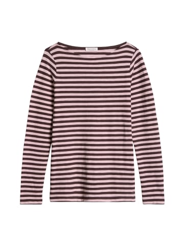 Marc O'Polo Gestreiftes Longsleeve regular in Medium Pink