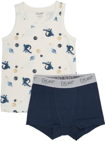 CeLaVi Kinder Unterwäsche "Underwear Set with Boy Print" in Blau