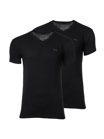 Gant T-Shirt 2er Pack in Schwarz