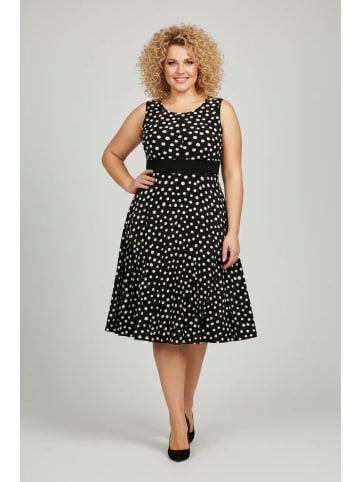 Shape Of You Kleid in Schwarz-Weiß