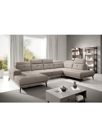 MF Design Brita Recamiere Rechts in Beige -  (L) 205 x (B) 350 x (H) 107 cm