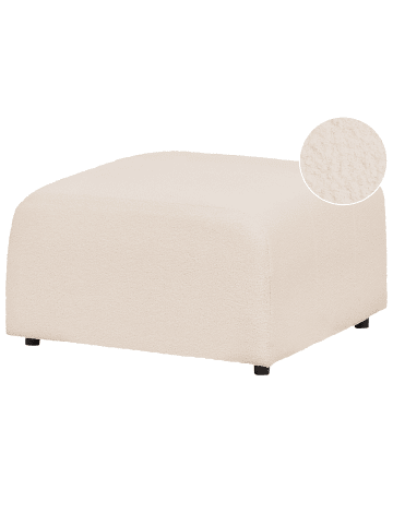 Beliani Ottomane FALSTERBO in Beige - (W) 75 x (H) 44 x (L) 74 cm