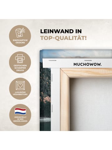 MuchoWow Leinwand bilder Bergsee (BxH)