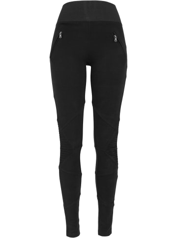 Urban Classics Urban Classics Damen Ladies Interlock High Waist Leggings in blk/blk