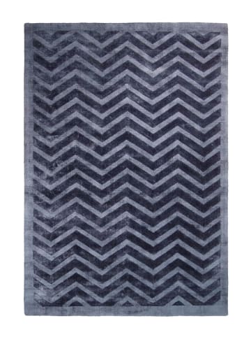 Kurzflor Teppich Lucia 410 in Marineblau