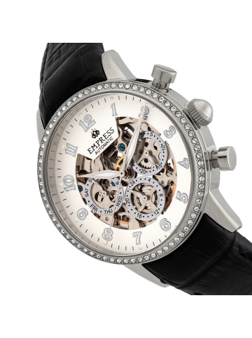 Empress Beatrice Automatikuhr Lederarmband in Silver