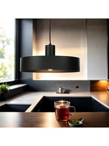 Licht-Erlebnisse Pendelleuchte Ø 35 x (T)90 cm in SchwarzSchwarz