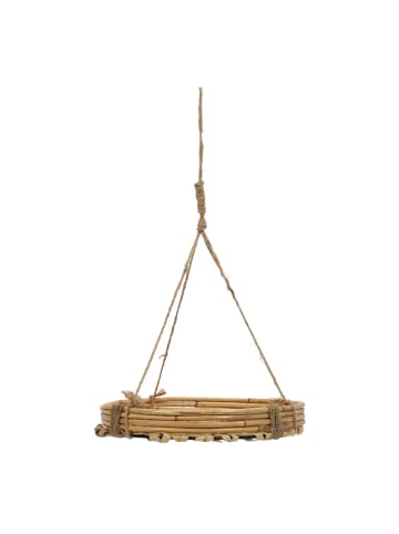 PROGARDEN Hängetopf aus Bambus und Rattan in Braun, (B) 25,5 x (H) 45 x (L) 25,5 cm