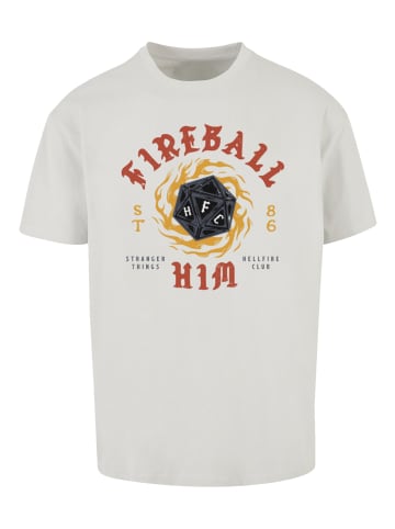 F4NT4STIC Oversize T-Shirt Stranger Things Fireball Dice 86 in lightasphalt