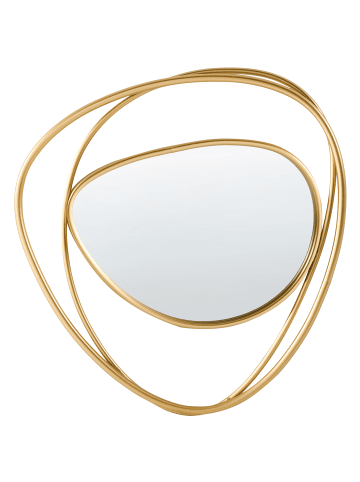 Beliani Wandspiegel COURCY in Gold - (W) 50 x (H) 54 x (L) 3 cm
